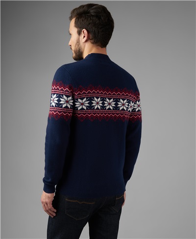 фото пуловера трикотажного HENDERSON, цвет синий, KWL-0798 NAVY