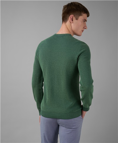 фото пуловера трикотажного HENDERSON, цвет зеленый, KWL-0806 GREEN
