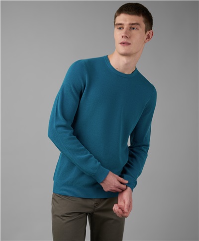 фото пуловера трикотажного HENDERSON, цвет голубой, KWL-0806 OBLUE