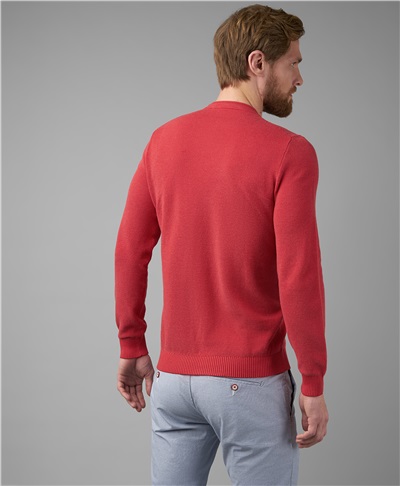фото пуловера трикотажного HENDERSON, цвет красный, KWL-0806 RED