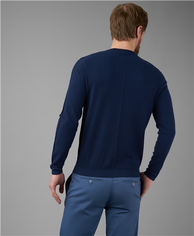 фото пуловера трикотажного HENDERSON, цвет синий, KWL-0815 NAVY