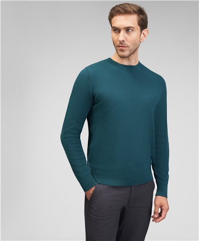 фото пуловера трикотажного HENDERSON, цвет зеленый, KWL-0827 GREEN