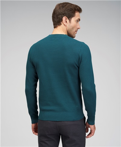фото пуловера трикотажного HENDERSON, цвет зеленый, KWL-0827 GREEN