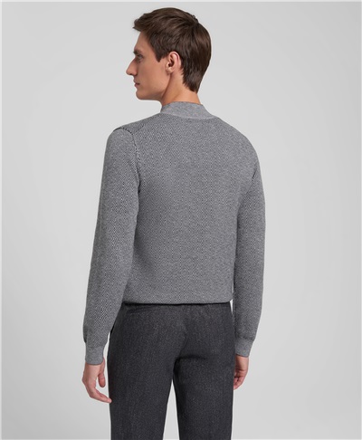 фото пуловера трикотажного HENDERSON, цвет серый, KWL-0828 GREY
