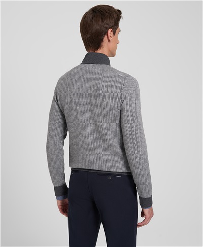 фото пуловера трикотажного HENDERSON, цвет серый, KWL-0830 GREY