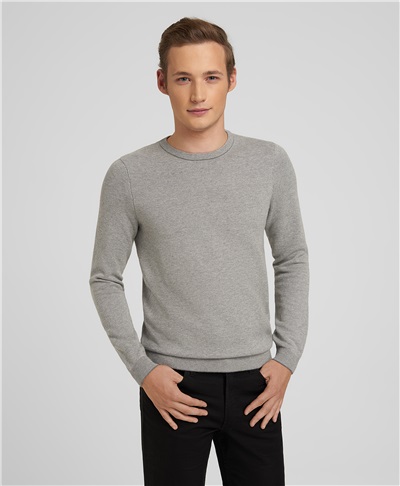 фото пуловера трикотажного HENDERSON, цвет серый, KWL-0831-1 GREY