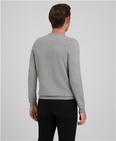 фото пуловера трикотажного HENDERSON, цвет серый, KWL-0831-1 GREY