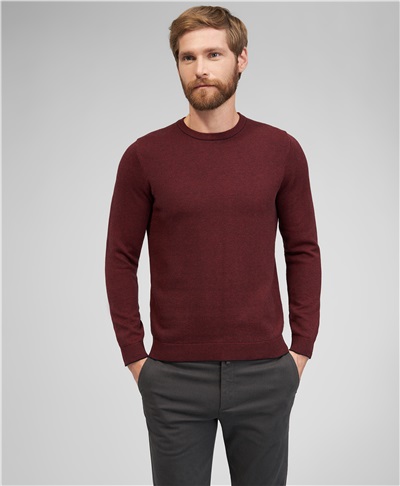 фото пуловера трикотажного HENDERSON, цвет бордовый, KWL-0831 BORDO