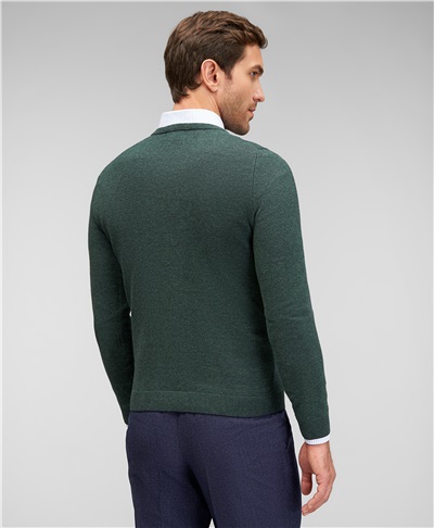 фото пуловера трикотажного HENDERSON, цвет зеленый, KWL-0831 GREEN
