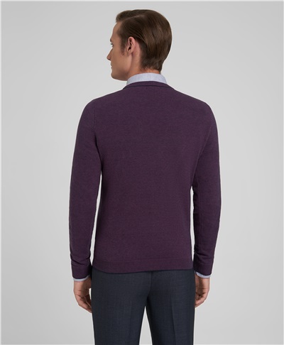 фото пуловера трикотажного HENDERSON, цвет фиолетовый, KWL-0831 PURPLE