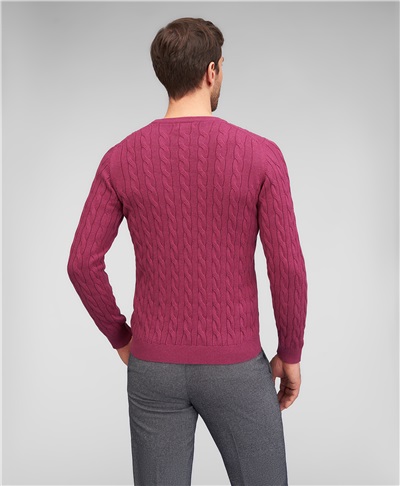 фото пуловера трикотажного HENDERSON, цвет светло-бордовый, KWL-0853 LBORDO