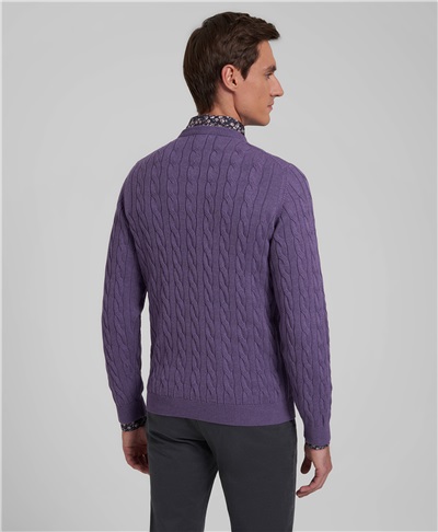 фото пуловера трикотажного HENDERSON, цвет фиолетовый, KWL-0853 PURPLE