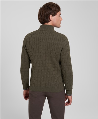 фото пуловера трикотажного HENDERSON, цвет хаки, KWL-0855-1 KHAKI