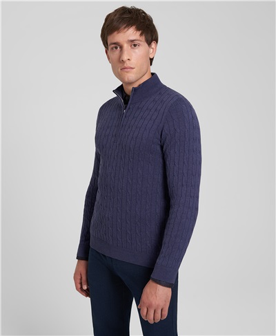 фото пуловера трикотажного HENDERSON, цвет светло-синий, KWL-0855 LNAVY