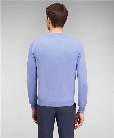 фото пуловера трикотажного HENDERSON, цвет голубой, KWL-0869 BLUE