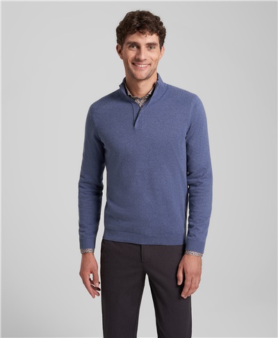 фото пуловера трикотажного HENDERSON, цвет темно-голубой, KWL-0873 DBLUE