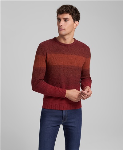 фото пуловера трикотажного HENDERSON, цвет рыжий, KWL-0881 RUST