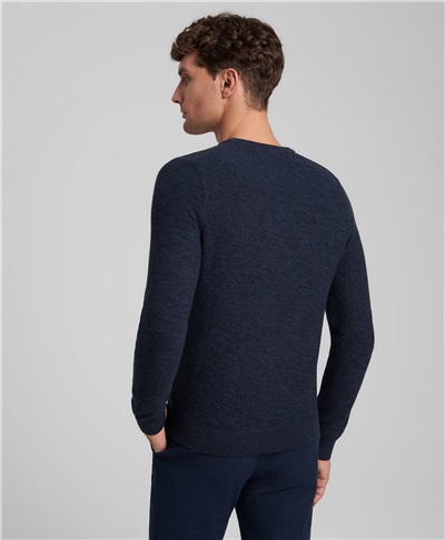 фото пуловера трикотажного HENDERSON, цвет синий, KWL-0883 NAVY