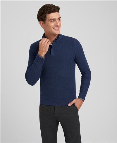 фото пуловера трикотажного HENDERSON, цвет светло-синий, KWL-0889 LNAVY