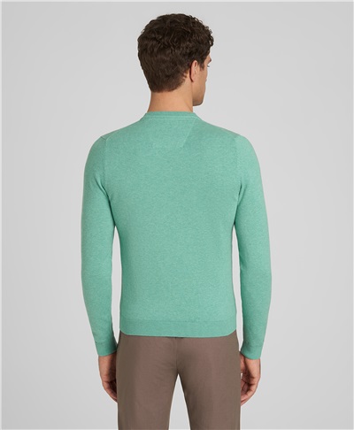 фото пуловера трикотажного HENDERSON, цвет светло-зеленый, KWL-0911 LGREEN