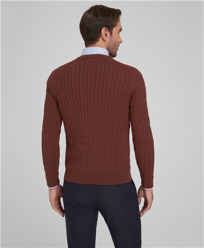 фото пуловера HENDERSON, цвет коричневый, KWL-0928 BROWN