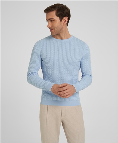 фото пуловера HENDERSON, цвет голубой, KWL-0950 BLUE