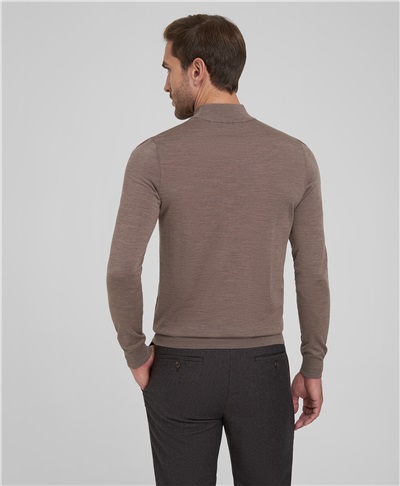 фото пуловера трикотажного HENDERSON, цвет светло-коричневый, KWL-TN-F2 LBROWN