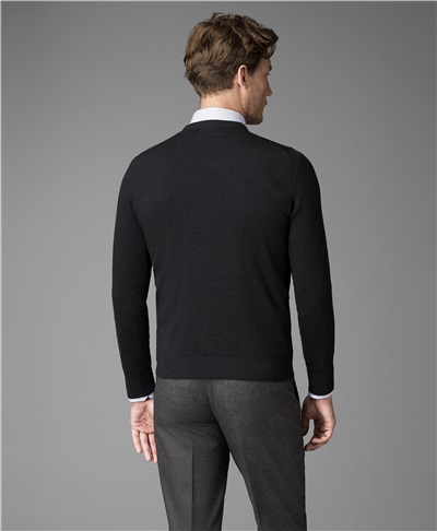 фото пуловера трикотажного HENDERSON, цвет серый, KWL-VN-2 GREY
