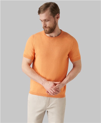 фото пуловера трикотажного HENDERSON, цвет оранжевый, KWS-0040 ORANGE