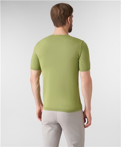 фото пуловера трикотажного HENDERSON, цвет светло-зеленый, KWS-0041 LGREEN