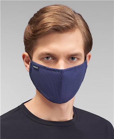 фото санитарно-гигиенической маски, цвет синий, MSK-0003 NAVY