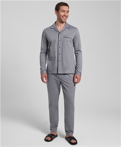 фото пижамы (рубашки и брюк) HENDERSON, цвет серый, PJ-0017 GREY