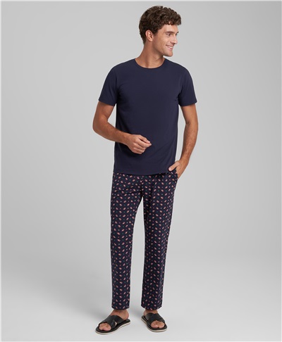 фото пижамы (футболки и брюк) HENDERSON, цвет синий, PJ-0020 NAVY