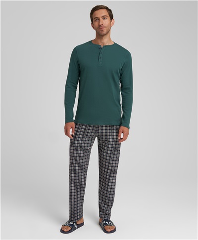 фото пижамы (футболки и брюк) HENDERSON, цвет зеленый, PJ-0025 GREEN