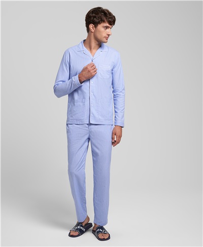 фото пижамы (рубашки и брюк) HENDERSON, цвет голубой, PJ-0029 BLUE