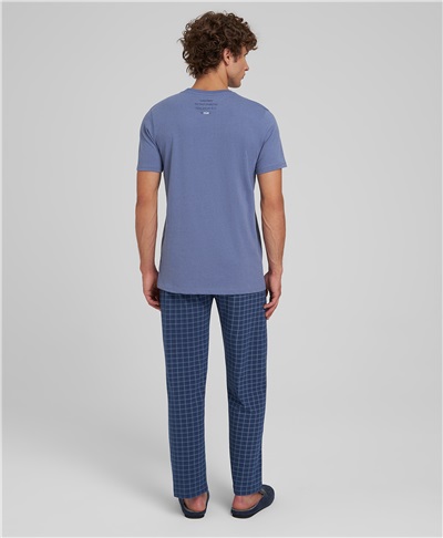 фото пижамы (футболки и брюк) HENDERSON, цвет голубой, PJ-0036 BLUE