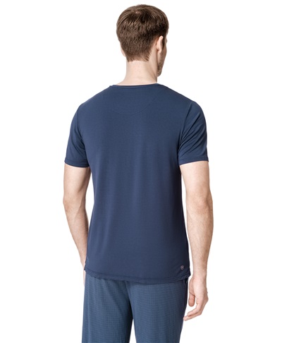 фото пижамной футболки HENDERSON, цвет синий, PJ2-0053 NAVY