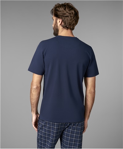 фото пижамной футболки HENDERSON, цвет синий, PJ2-0055 NAVY