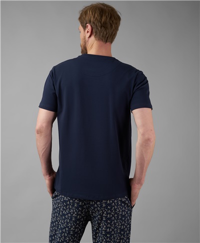 фото пижамной футболки HENDERSON, цвет синий, PJ2-0059 NAVY