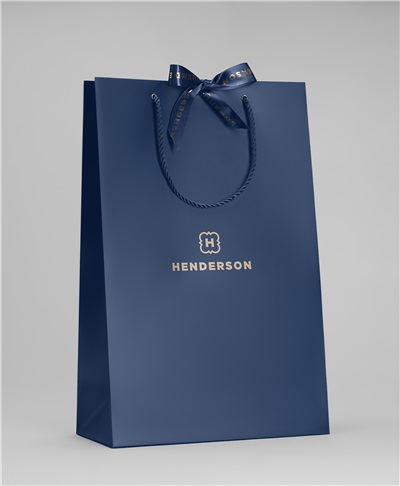 фото пакета подарочного, цвет темно-синий, PLB-0003 DNAVY