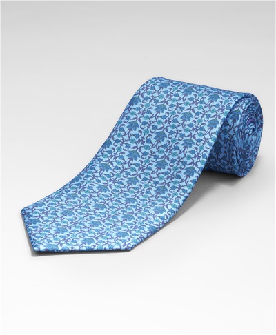 фото комплекта (галстука и нагрудного платка) HENDERSON, цвет голубой, SET1-0004 BLUE