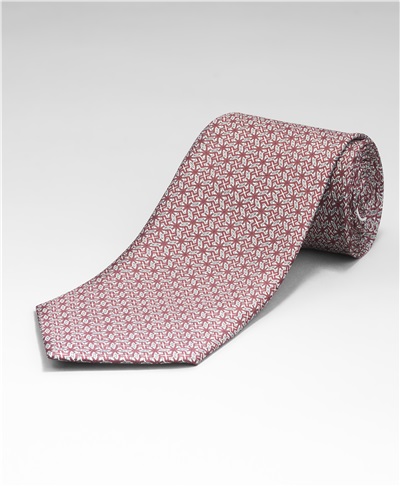 фото комплекта (галстука и нагрудного платка) HENDERSON, цвет красный, SET1-0007 RED