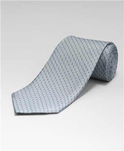 фото комплекта (галстука и нагрудного платка) HENDERSON, цвет голубой, SET1-0008 BLUE