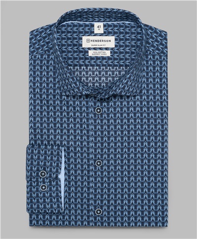 фото рубашки HENDERSON, цвет синий, SHL-1552 NAVY