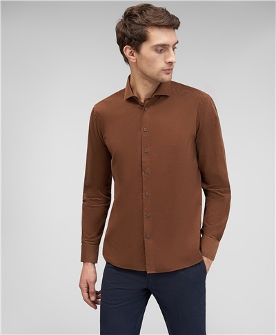фото рубашки HENDERSON, цвет коричневый, SHL-1691-N BROWN