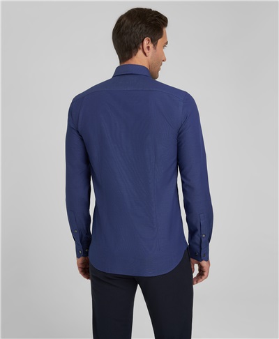 фото рубашки прилегающего силуэта HENDERSON, цвет синий, SHL-1763-X NAVY