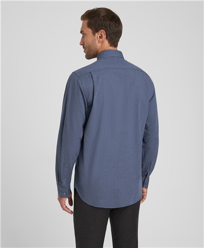 фото рубашки прямого силуэта HENDERSON, цвет синий, SHL-1795-N NAVY