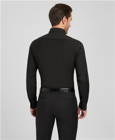 фото рубашки прилегающего силуэта HENDERSON, цвет черный, SHL-1831-X BLACK