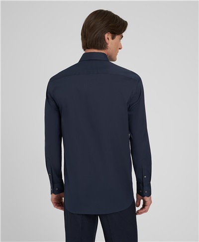 фото рубашки прямого силуэта HENDERSON, цвет темно-синий, SHL-1871-N DNAVY
