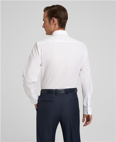 фото рубашки прямого силуэта HENDERSON, цвет белый, SHL-3985-NL WHITE